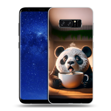 Силиконовый чехол на Samsung Galaxy Note 8 с принтом смешная панда Силиконовый чехол на Samsung Galaxy Note 8 с принтом смешная панда