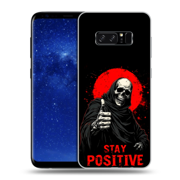 Силиконовый чехол на Samsung Galaxy Note 8 с принтом смешной скелет Силиконовый чехол на Samsung Galaxy Note 8 с принтом смешной скелет