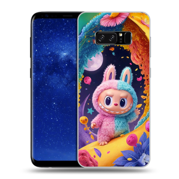 Силиконовый чехол на Samsung Galaxy Note 8 с принтом Labubu Лабубу Силиконовый чехол на Samsung Galaxy Note 8 с принтом Labubu Лабубу