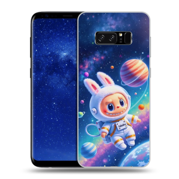 Силиконовый чехол на Samsung Galaxy Note 8 с принтом Labubu Лабубу Силиконовый чехол на Samsung Galaxy Note 8 с принтом Labubu Лабубу