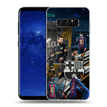 Силиконовый чехол на Samsung Galaxy Note 8 с принтом Messi Barcelona