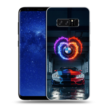 Силиконовый чехол на Samsung Galaxy Note 8 с принтом BMW БМВ Силиконовый чехол на Samsung Galaxy Note 8 с принтом BMW БМВ