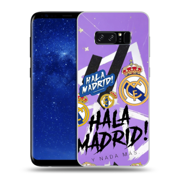 Силиконовый чехол на Samsung Galaxy Note 8 с принтом Real Madrid Реал Мадрид