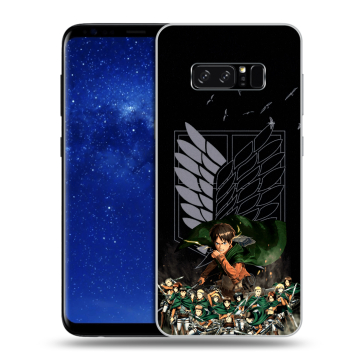 Силиконовый чехол на Samsung Galaxy Note 8 с принтом Атака титанов