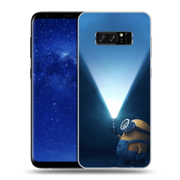 Силиконовый чехол на Samsung Galaxy Note 8 с принтом Миньоны