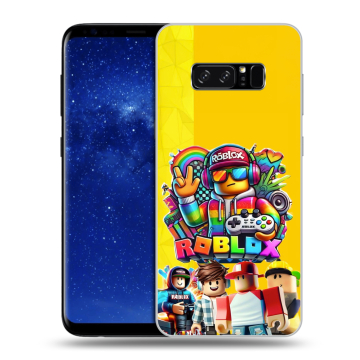 Силиконовый чехол на Samsung Galaxy Note 8 с принтом Roblox Роблокс