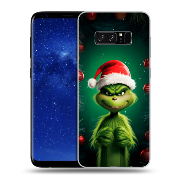 Силиконовый чехол на Samsung Galaxy Note 8 с принтом Гринч Новый год Рождество Силиконовый чехол на Samsung Galaxy Note 8 с принтом Гринч Новый год Рождество
