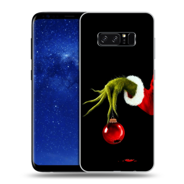 Силиконовый чехол на Samsung Galaxy Note 8 с принтом Новый год Гринч Силиконовый чехол на Samsung Galaxy Note 8 с принтом Новый год Гринч