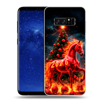 Силиконовый чехол на Samsung Galaxy Note 8 с принтом Новый год Силиконовый чехол на Samsung Galaxy Note 8 с принтом Новый год