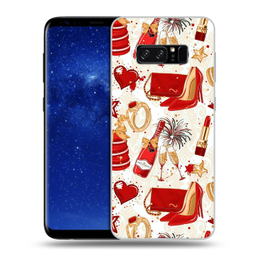 Силиконовый чехол на Samsung Galaxy Note 8 с принтом Новый год Силиконовый чехол на Samsung Galaxy Note 8 с принтом Новый год