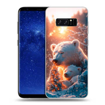 Силиконовый чехол на Samsung Galaxy Note 8 с принтом Новый год Силиконовый чехол на Samsung Galaxy Note 8 с принтом Новый год