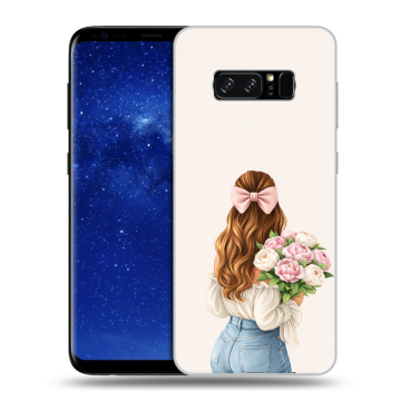 Силиконовый чехол на Samsung Galaxy Note 8 с принтом женский Силиконовый чехол на Samsung Galaxy Note 8 с принтом женский