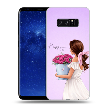 Силиконовый чехол на Samsung Galaxy Note 8 с принтом женский Силиконовый чехол на Samsung Galaxy Note 8 с принтом женский