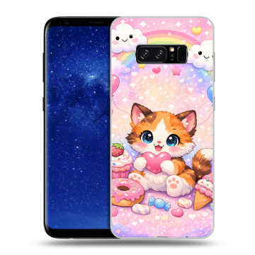 Силиконовый чехол на Samsung Galaxy Note 8 с принтом для девочек