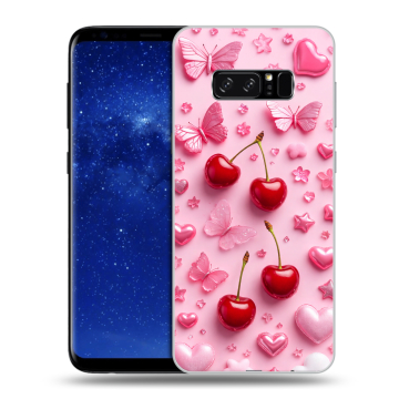 Силиконовый чехол на Samsung Galaxy Note 8 с принтом для девочек