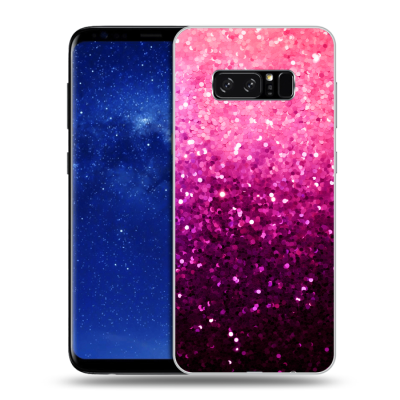 Силиконовый чехол на Samsung Galaxy Note 8 с принтом Блестки Силиконовый чехол на Samsung Galaxy Note 8 с принтом Блестки