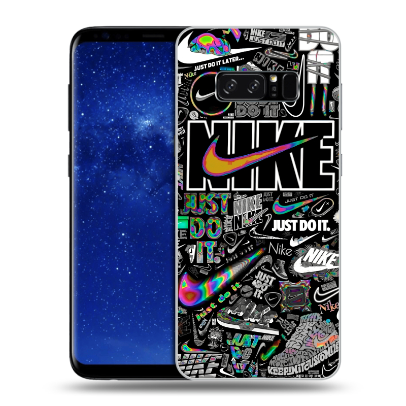 Силиконовый чехол на Samsung Galaxy Note 8 с принтом Найк Силиконовый чехол на Samsung Galaxy Note 8 с принтом Найк