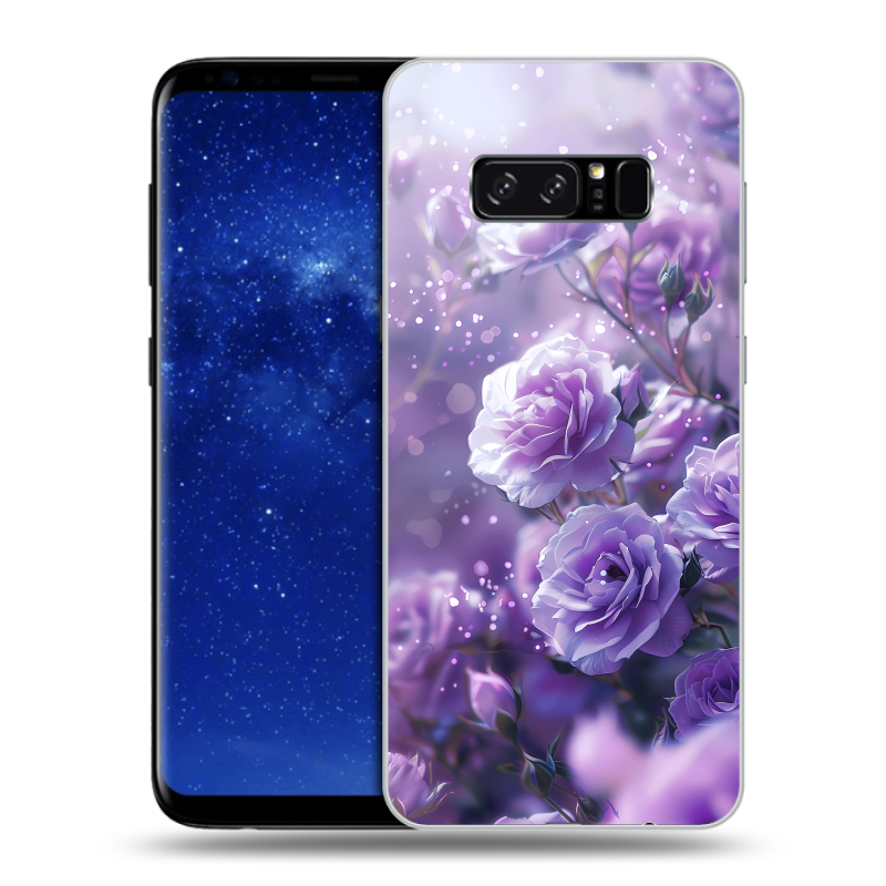 Силиконовый чехол на Samsung Galaxy Note 8 с принтом Розы цветы Силиконовый чехол на Samsung Galaxy Note 8 с принтом Розы цветы