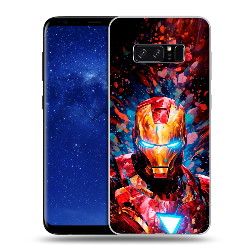 Силиконовый чехол на Samsung Galaxy Note 8 с принтом Железный человек Ironman Силиконовый чехол на Samsung Galaxy Note 8 с принтом Железный человек Ironman