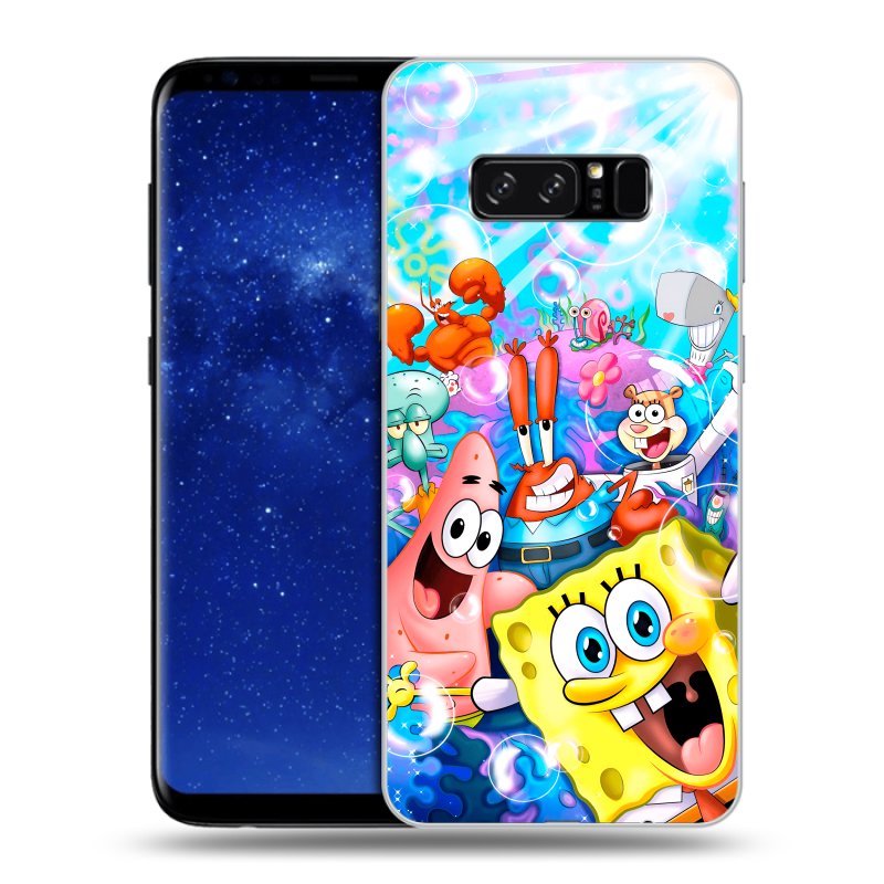 Силиконовый противоударный чехол на Samsung Galaxy Note 8 с принтом спанчбоб спанч боб Силиконовый противоударный чехол на Samsung Galaxy Note 8 с принтом спанчбоб спанч боб
