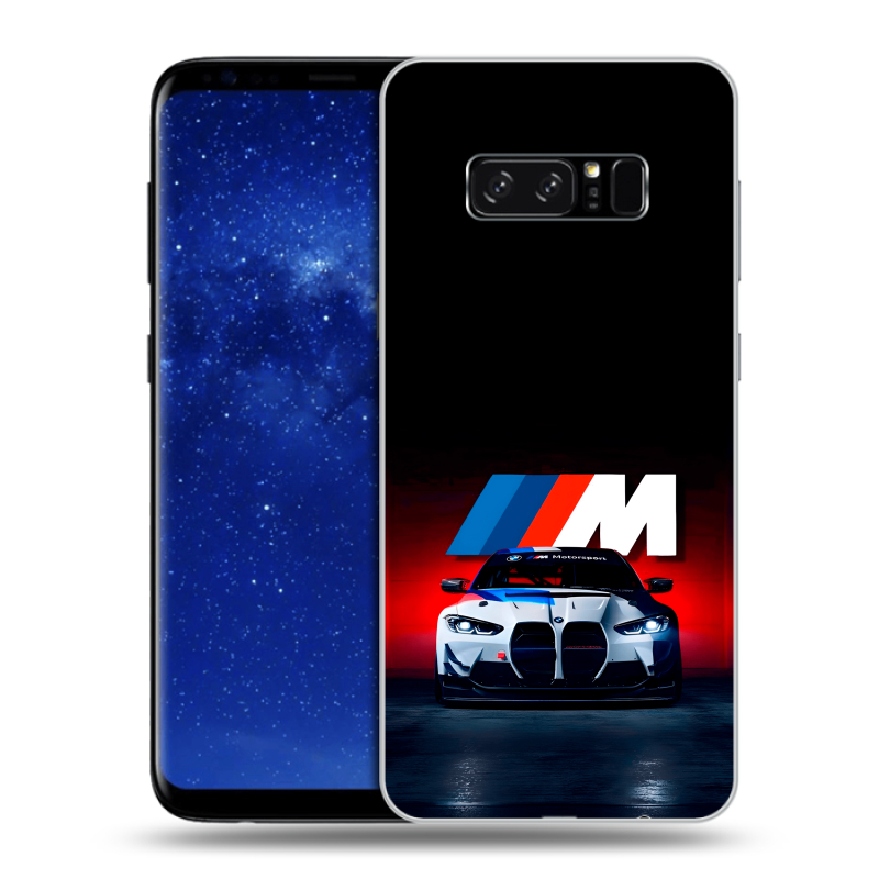 Силиконовый противоударный чехол на Samsung Galaxy Note 8 с принтом БМВ BMW Силиконовый противоударный чехол на Samsung Galaxy Note 8 с принтом БМВ BMW