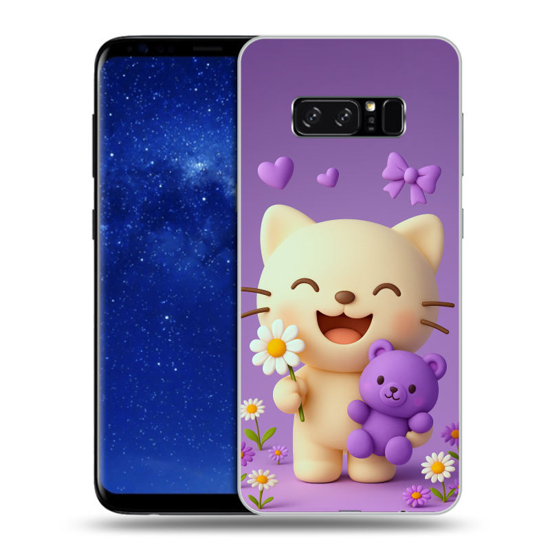 Силиконовый противоударный чехол на Samsung Galaxy Note 8 с принтом для девочек Силиконовый противоударный чехол на Samsung Galaxy Note 8 с принтом для девочек