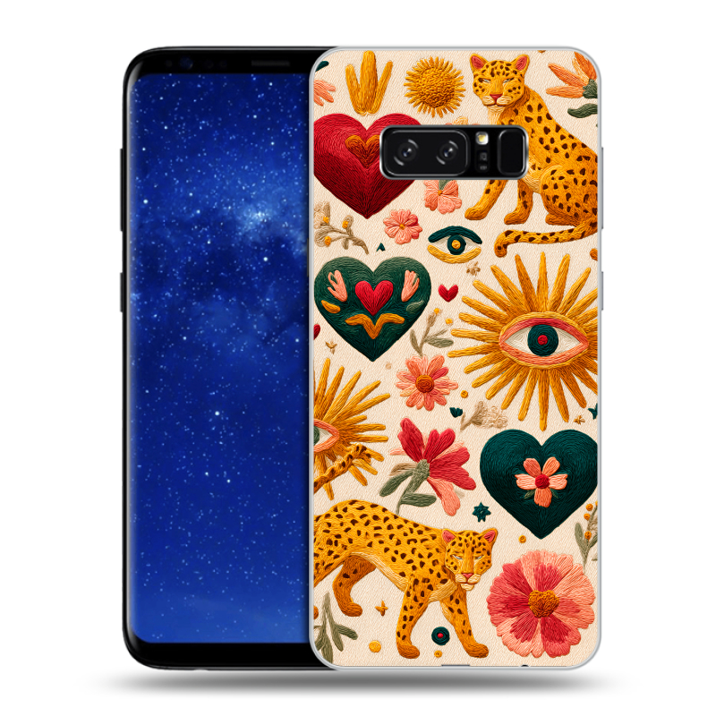 Силиконовый противоударный чехол на Samsung Galaxy Note 8 с принтом Модный принт Силиконовый противоударный чехол на Samsung Galaxy Note 8 с принтом Модный принт