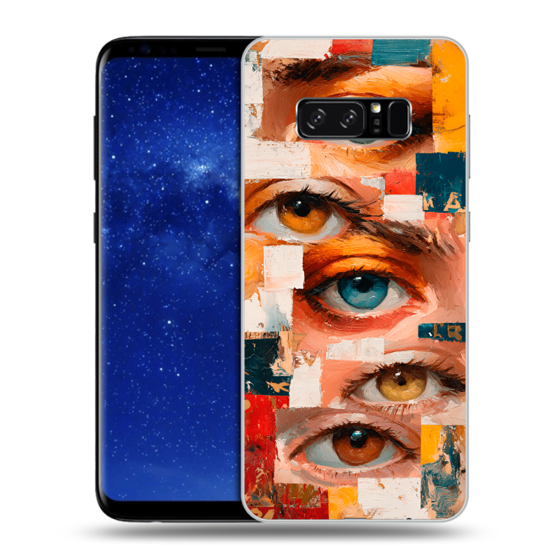 Силиконовый противоударный чехол на Samsung Galaxy Note 8 с принтом Модный принт Силиконовый противоударный чехол на Samsung Galaxy Note 8 с принтом Модный принт