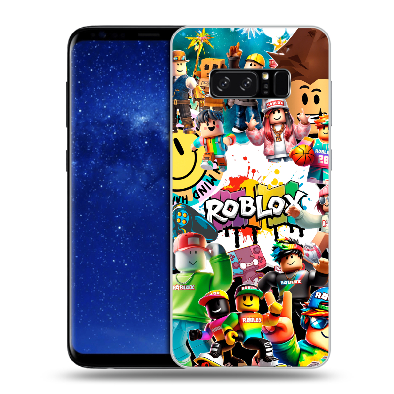 Силиконовый противоударный чехол на Samsung Galaxy Note 8 с принтом Roblox Роблокс Силиконовый противоударный чехол на Samsung Galaxy Note 8 с принтом Roblox Роблокс