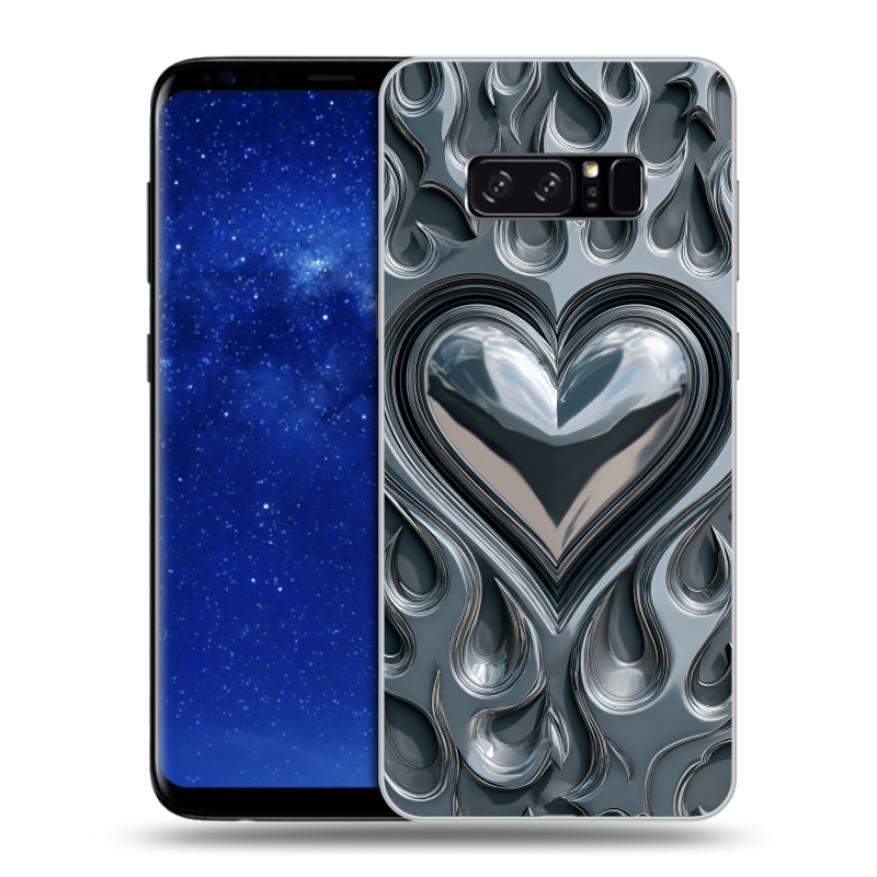 Силиконовый противоударный чехол на Samsung Galaxy Note 8 с принтом Y2K Силиконовый противоударный чехол на Samsung Galaxy Note 8 с принтом Y2K