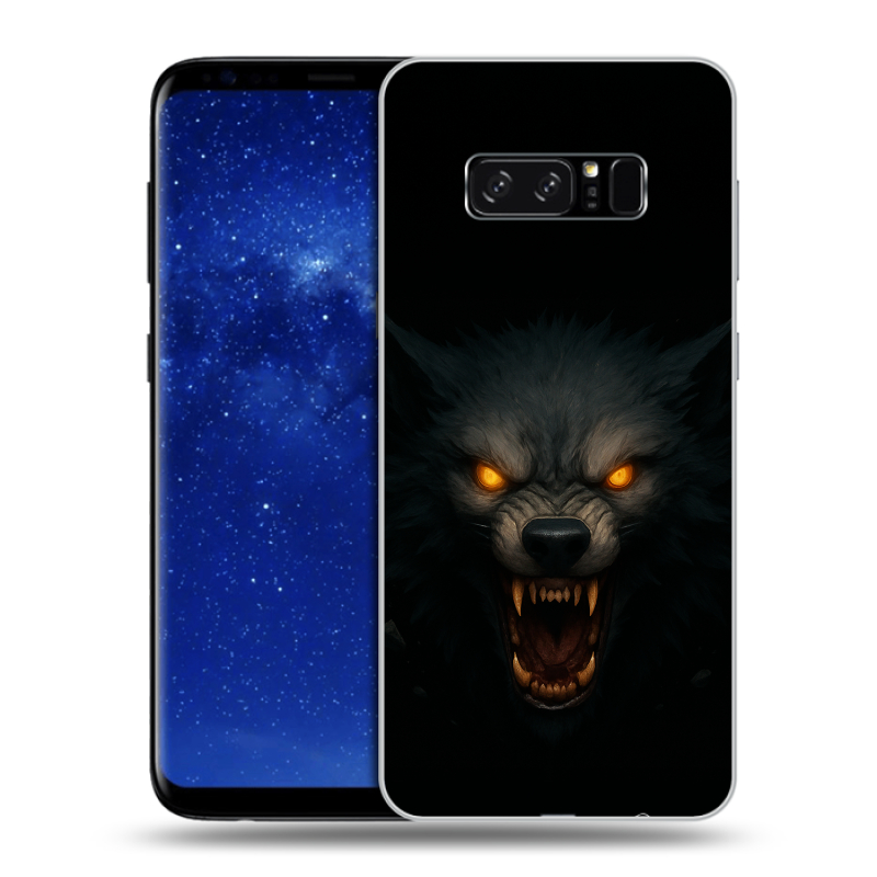 Силиконовый чехол на Samsung Galaxy Note 8 с принтом Волк Силиконовый чехол на Samsung Galaxy Note 8 с принтом Волк