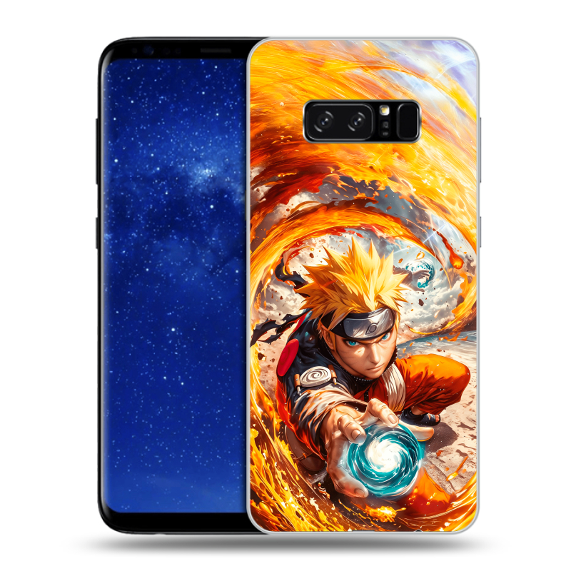 Силиконовый противоударный чехол на Samsung Galaxy Note 8 с принтом Аниме Наруто Naruto Силиконовый противоударный чехол на Samsung Galaxy Note 8 с принтом Аниме Наруто Naruto