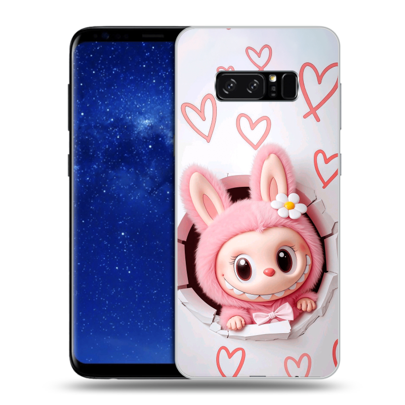 Силиконовый противоударный чехол на Samsung Galaxy Note 8 с принтом Labubu Лабубу Силиконовый противоударный чехол на Samsung Galaxy Note 8 с принтом Labubu Лабубу