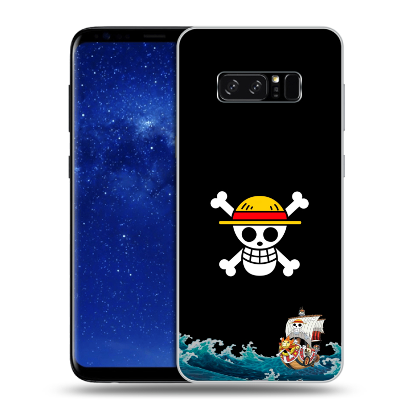 Силиконовый противоударный чехол на Samsung Galaxy Note 8 с принтом One Piece Ван Пис Силиконовый противоударный чехол на Samsung Galaxy Note 8 с принтом One Piece Ван Пис