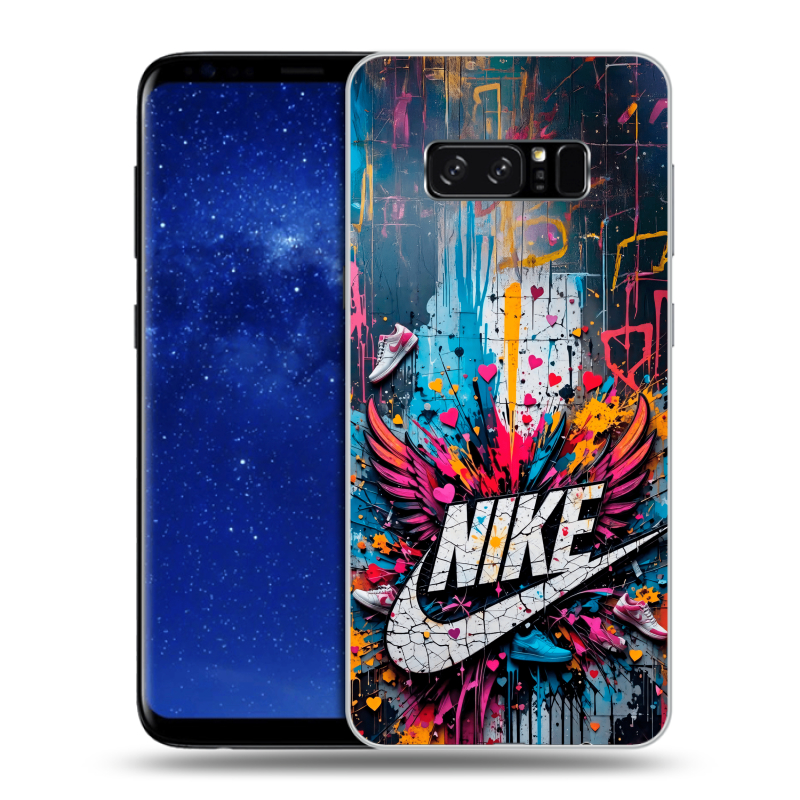 Силиконовый противоударный чехол на Samsung Galaxy Note 8 с принтом Nike Найк Силиконовый противоударный чехол на Samsung Galaxy Note 8 с принтом Nike Найк