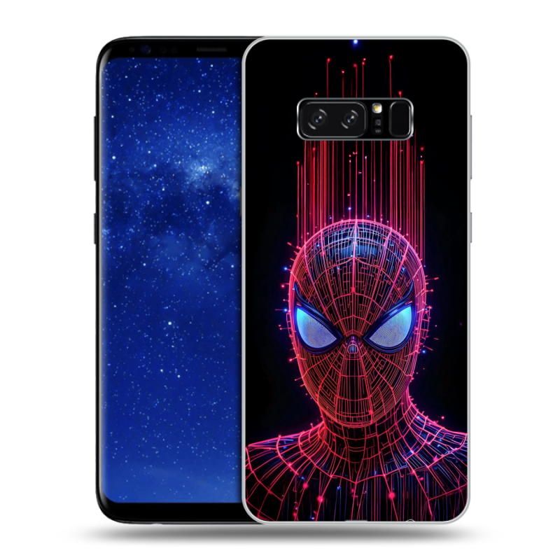 Силиконовый чехол на Samsung Galaxy Note 8 с принтом Spiderman Человек паук Силиконовый чехол на Samsung Galaxy Note 8 с принтом Spiderman Человек паук