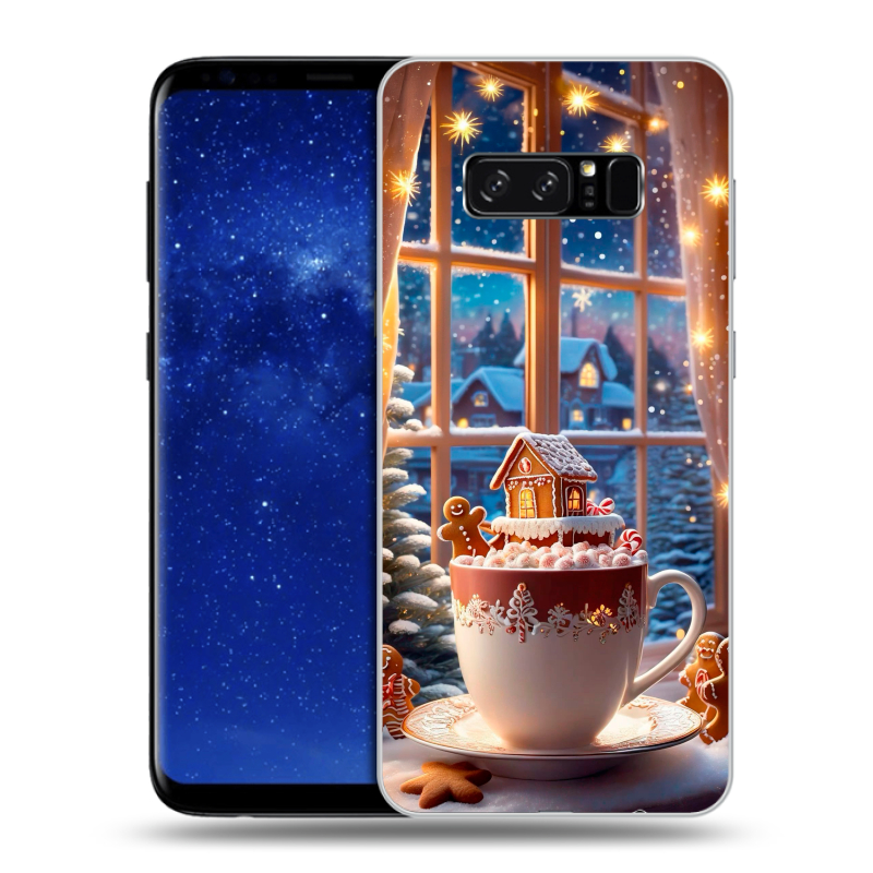 Силиконовый чехол на Samsung Galaxy Note 8 с принтом Новый год Силиконовый чехол на Samsung Galaxy Note 8 с принтом Новый год