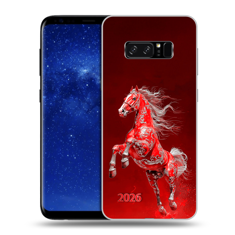 Силиконовый чехол на Samsung Galaxy Note 8 с принтом Новый год Силиконовый чехол на Samsung Galaxy Note 8 с принтом Новый год