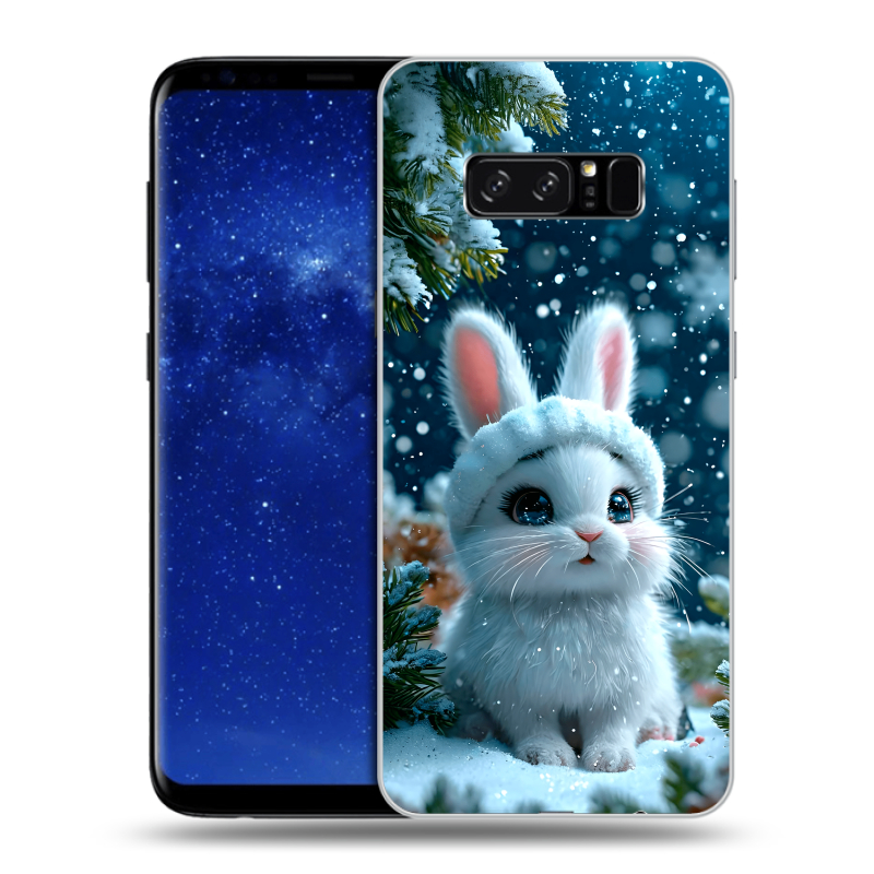 Силиконовый противоударный чехол на Samsung Galaxy Note 8 с принтом Новый год Силиконовый противоударный чехол на Samsung Galaxy Note 8 с принтом Новый год