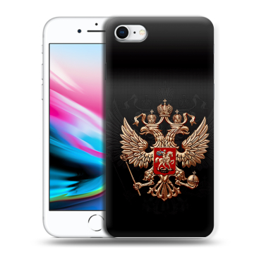 Силиконовый чехол на Iphone 8 с принтом Герб России