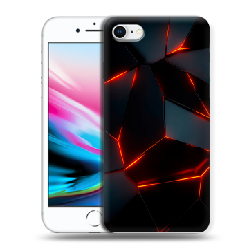Силиконовый чехол на Iphone 8 с принтом Яркие абстракции