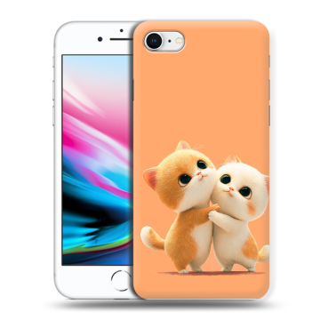 Силиконовый чехол на Iphone 8 с принтом Милые котики