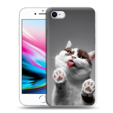 Силиконовый чехол на Iphone 8 с принтом Коты