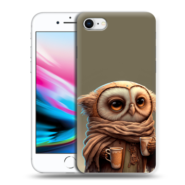 Силиконовый чехол на Iphone 8 с принтом Сова