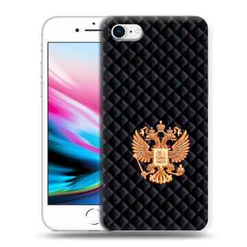 Силиконовый чехол на Iphone 8 с принтом Герб России принт