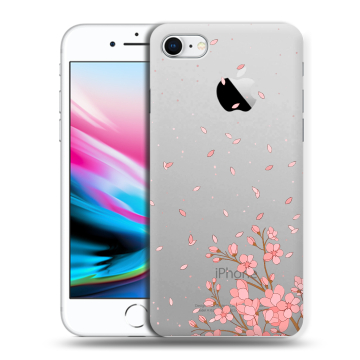 Силиконовый чехол на Iphone 8 с принтом Ветка сакуры Силиконовый чехол на Iphone 8 с принтом Ветка сакуры
