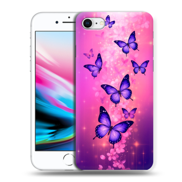 Силиконовый чехол на Iphone 8 с принтом Бабочки