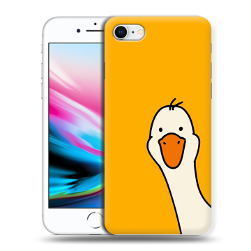 Силиконовый чехол на Iphone 8 с принтом Утка Силиконовый чехол на Iphone 8 с принтом Утка