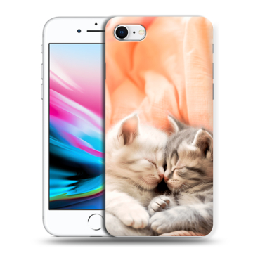 Силиконовый чехол на Iphone 8 с принтом Котята Силиконовый чехол на Iphone 8 с принтом Котята