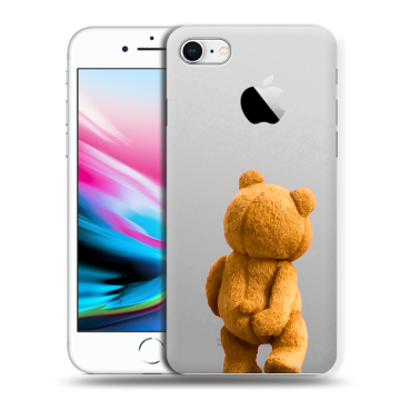 Силиконовый чехол на Iphone 8 с принтом Медведь